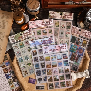 Misty Winter <span class=keywords><strong>Berlin</strong></span> Kreative Handbuch-Aufkleber Vintage-Stempel Schneidefolie PET-Handbuch-Aufkleber - Product Image 1