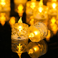 Bougie électronique LED Veilleuse Romantique à Réfraction de Lumière Rose, Ornement de Bureau, Cadeau de Mariage pour Remise de Diplôme, Design Piliers en Papier de Riz