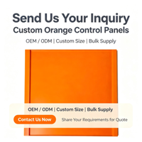Panneau en plastique acrylique de couleur unie orange vif personnalisé pour la signalétique DIY, la protection et la décoration intérieure – En stock