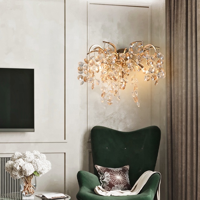 Hot sell crystal light led lights for home wall lamp hotel wall lamp nordic led wall lamp