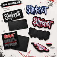 Patch thermocollant brodé avec logo Slipknot Rock Band, insigne d'applique en métal punk, adapté aux vêtements, chapeaux, sacs