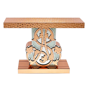 YuanChang Table <span class=keywords><strong>Console</strong></span> Moderne de Luxe en Acier Inoxydable de Style <span class=keywords><strong>Baroque</strong></span> en Métal Doré Vintage pour Salon et Chambre - Product Image 4