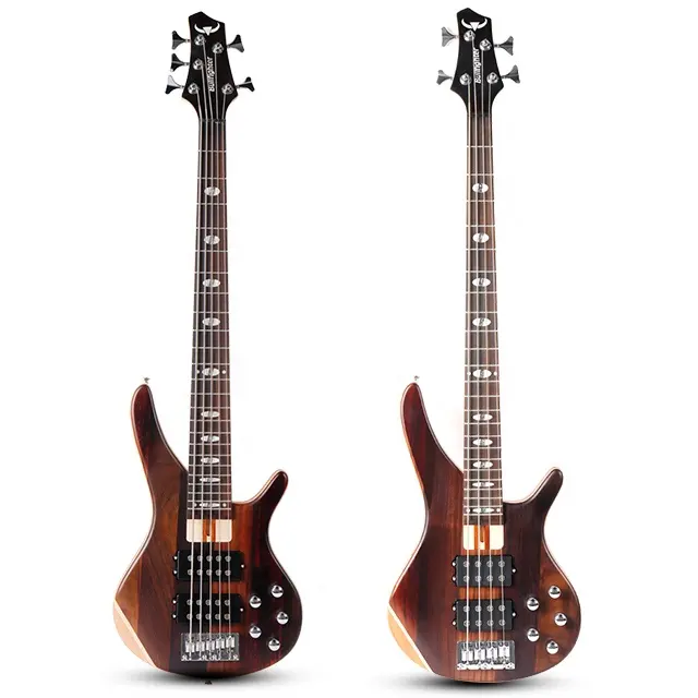 Kit di basso per chitarra di alta qualità per 4/ 5 corde solid body Bass a prezzi accessibili alla moda in palissandro pickup basso elettrico