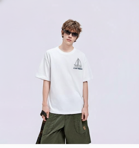 Camiseta Personalizada para Hombre, 100% Algodón Jersey, de Alta Calidad, Transpirable, Estilo Urbano, Cuello Redondo, Sólida, 200g, Corte Regular para Todas las Temporadas - Product Image 1