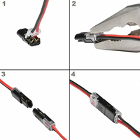 Connecteur électrique étanche à 3 broches connecteur électrique automobile fil de voiture bande de câble outils de connexion de borne