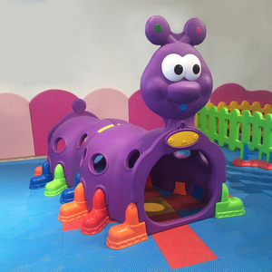 نفق كاتربيلر للأطفال الصغار مكون من 4 أقسام للزحف والتسلق، هيكل لعب للأطفال للاستخدام الداخلي والخارجي - Product Image 4