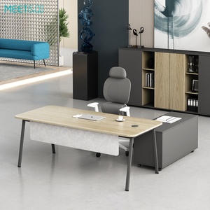 Modern Luxury CE Certified Executive Workstation High-Tech High-Durable Office <b>Desk</b> with Activity <b>Cabinet</b> for Bosses - Product Image 1