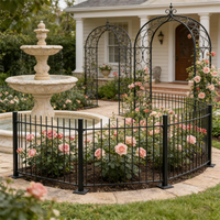 Vente directe d'usine, clôtures en tubes carrés en acier, designs industriels, garde-corps pour balcon extérieur, clôture de jardin tubulaire pour bâtiment