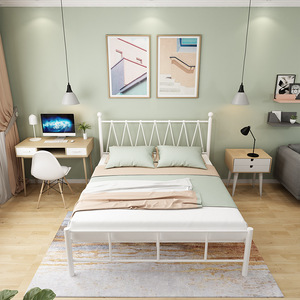 <b>Single</b> <b>Bed</b> <b>Adults</b> <b>Storage</b> Modern Style Metal <b>Adult</b> Student Dormitory Cheap Commercial Metal Frame Steel Apartment <b>Bed</b> - Product Image 4
