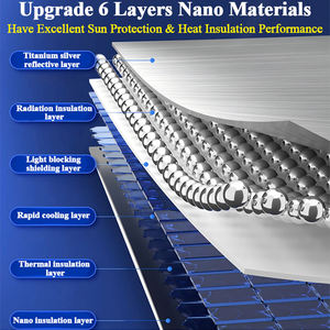 Pare-soleil de fenêtre avant de voiture avec logo personnalisé Parasol pliable avec protection contre les <span class=keywords><strong>UV</strong></span> Parasol de protection de pare-brise avant pour toyota - Product Image 2