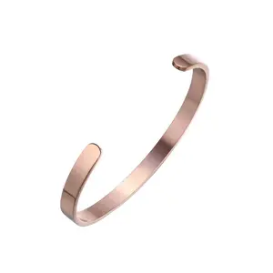 Hottest Selling 4-8mm Width Customized Simple Plain Cuff Bangle 316L Stainless Steel Metal Bracelet Blanks
