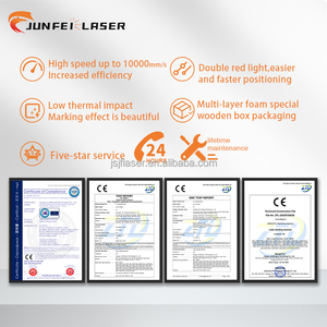 Junfei tự động tập trung sợi Laser đánh dấu Máy khắc cho kim loại 3D 20W 30W 50W xoay kính khắc máy khắc - Product Image 4