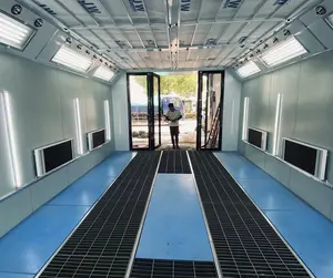 Grande cabine de peinture automobile avec verre anti-explosion certifié CE, filtre haute efficacité, cabine de peinture industrielle pour voiture - Product Image 6