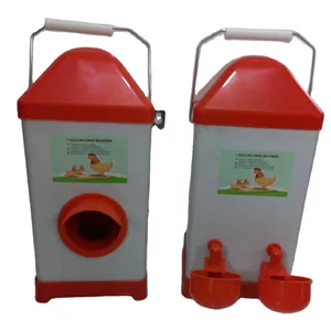 automatic Durable Plastic Hanging poultry quail cup-shaped bird Hen Drinker Food Chickens feeder