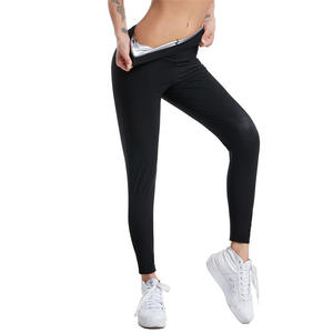 Pantalones de sudor de Sauna con logotipo personalizado, entrenamiento, pérdida de peso, moldeador de cuerpo inferior, chándal, ejercicio, <span class=keywords><strong>Fitness</strong></span>, <span class=keywords><strong>mujer</strong></span> - Product Image 2