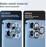 Protection d'objectif photo en métal 9H à paillettes diamantées, compatible avec iPhone 18, 17, 16 Pro Max, 15, 14 Plus – Meilleure vente