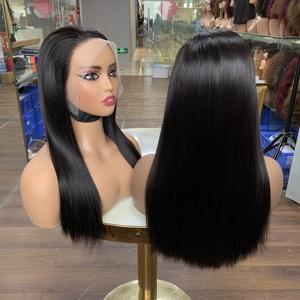 สินค้าขายส่งสุดชิค ลดราคา วิกผมแท้เวียดนามแบบตรง 18 นิ้ว พร้อมเชือกผูกผม 13x4 แบบธรรมชาติ - Product Image 1