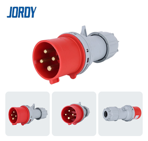 Enchufe Industrial Jordy JD013/JD014/JD015 de 3.ª Generación, 3P/4P/5P, 16A/32A, IP44, Impermeable, de Latón - Product Image 4