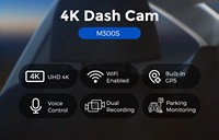 Rhythm Dual Dash Cam 4K 1080P avant arrière avec WiFi GPS Super Vision nocturne 24H Surveillance du stationnement Enregistrement en boucle grand Angle