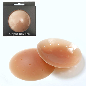 Reutilizável Nude Mamilo Capa Respirável Opaco Silicone Pasties Peito Colar Adesivo Seamless Peito Underwear Acessórios - Product Image 2