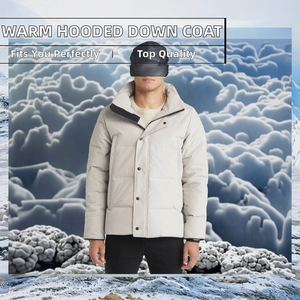 Nueva Chaqueta Urbana con Capucha de Lana Blanca para Hombre y Mujer, Abrigo Cálido de Invierno, Ecológico, Transpirable, Relleno de Poliéster, Diseño Simple - Product Image 2