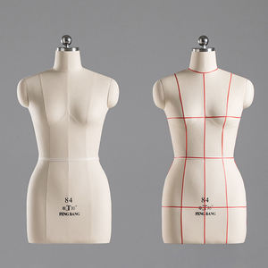 Maniquí de Costura Tipo Pin para Ropa, Modelo de Medio Cuerpo Masculino para Sastres - Product Image 5