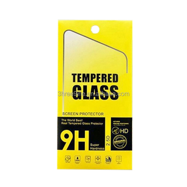 Custom Logo 2.5D 9H Hardness Anti-Scratch Tempered Glass Screen Protector for iPhone Retail Packaging