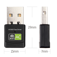 QLOCOM AC600 CF-811AC 650Mbps adaptateur Wifi double bande Wi fi Android Wifi Usb Dongle pour récepteur de télévision par Satellite