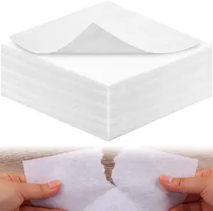 Venda quente 50gsm/60gms/70gms 100% Poliéster Crisp rasgar o estabilizador de papel de Apoio Bordado para vestuário