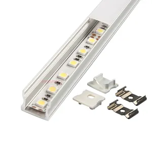 ZL-1714 אלומיניום פרופיל עבור LED רצועת מפזר אופל התקנה מלאה ערכת כלול T5 6063 LED דקורטיבי פרופיל