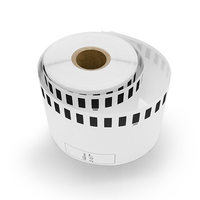 Brother DK2205 rouleau d'étiquettes en papier thermique 62mm x 30.48m étiquettes d'adresse pour imprimante utilisée pour l'emballage