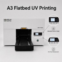 Printer Inkjet UV Desktop A1 untuk Pencetakan Papan Reklame, Printer Tabung, Papan Kayu, Kulit, Patch Logo - Kecepatan Tinggi 3m/jam