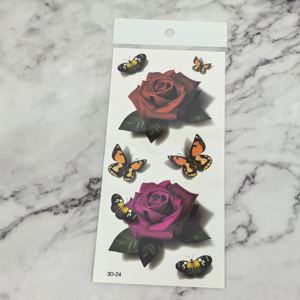 Autocollant de <span class=keywords><strong>tatouage</strong></span> floral imperméable à l'eau, <span class=keywords><strong>tatouage</strong></span> <span class=keywords><strong>temporaire</strong></span> à transfert d'eau, <span class=keywords><strong>tatouage</strong></span> corporel sexy personnalisé, autocollant de <span class=keywords><strong>tatouage</strong></span> - Product Image 4