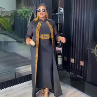 Robe marocaine innovante Robe longue turque gratuite un ensemble de deux pièces Robes traditionnelles africaines