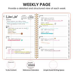 Cuaderno <span class=keywords><strong>de</strong></span> tapa dura personalizado, diario mensual semanal en espiral 2026, A5 carpeta <span class=keywords><strong>de</strong></span> impresión <span class=keywords><strong>de</strong></span> logotipo, libro <span class=keywords><strong>de</strong></span> Diario Financiero Sin fecha - Product Image 3