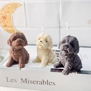 3d Teddy Dog Shaped Soy Wax Aromatherapy <b>Candle</b> Home Decor <b>Candle</b> Smokeless Non-toxic Handmade Scented <b>Candle</b> - Product Image 2