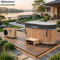 Baignoire de cryothérapie pour la récupération, équipée d'un refroidisseur ETLSAA et d'une fonction ozone, idéale pour les villas, les jardins et les hôtels