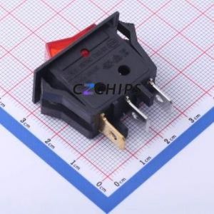 RS606A-101N012BRB Rocker Switch Through hole Component (THT) Switch 31mm 16.5mm 21.6mm Concave Bend - Product Image 2