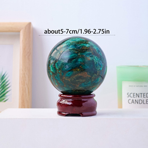 Nuovissimo arrivo sfere di cristallo naturale alla rinfusa Reki pietre curative verde Mica sfera per la decorazione - Product Image 6