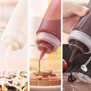 Bouteille de condiment en plastique refermable et étanche pour sauce barbecue, vinaigre, huile, ketchup, <span class=keywords><strong>moutarde</strong></span>, vinaigrette - Product Image 4