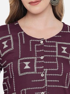 Conjuntos de Kurta y Pantalón de Rayón con Mangas Abullonadas, Estilo Étnico, Estampados, Elegantes, para Fiestas, Diseño Indio, Colección Lista para Usar, Venta al Por Mayor - Product Image 6