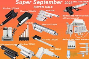 कम शोर धातु 12 वी 1500n इलेक्ट्रिक रैखिक एक्टोरेटर 12v 24v 1500n 1000 मिमी 0-90 मिमी स्ट्रोक फार्म वाटरप्रूफ - Product Image 2