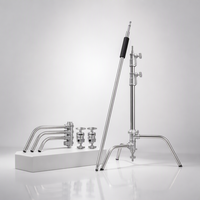 YITAI Professionnel – Support C-Stand en Acier Inoxydable de 3,3 m Robuste avec Bras Articulé pour Boîte à Lumière de Studio