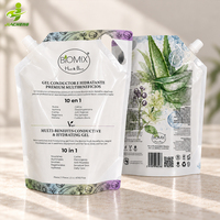 Pochette Doypack personnalisée imprimée avec bec verseur et poignée pour emballage de recharge de savon liquide, shampoing, lotion, détergent