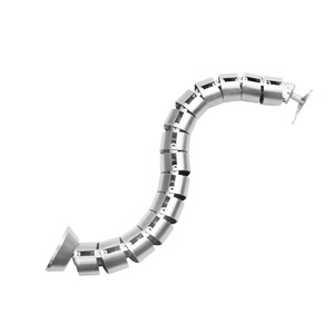 Office Organizer ABS Plastic Serpentine Conduit Rectangle <b>Sand</b> Silver <b>White</b> Black Floor Type Durable Cable Management - Product Image 2