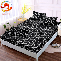 Nouveaux ensembles de housses de couette imprimées en microfibre à motifs floraux, ensembles de couettes imprimées, ensembles de draps-housses avec taies d'oreiller