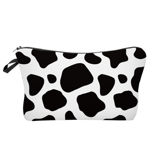 Wholesale Custom Eco-Friendly Polyester <b>Makeup</b> <b>for</b> Toiletry Cosmetic Bags Convenient <b>Storage</b> Cute Little Leopard Sublimation - Product Image 1