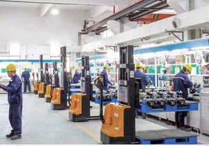 नया इलेक्ट्रिक 1.5टन 3 मीटर उठाने वाले वाकी पैलेट स्टेकर के लिए इलेक्ट्रिक फोकलिफ्ट वाल्की पैलेट स्टेकर लोड - Product Image 5