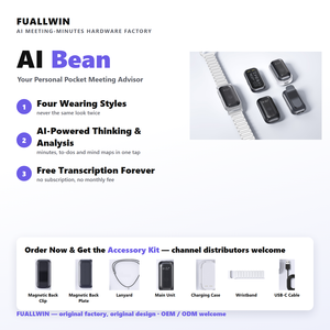 Pulsera/Colgante Inteligente con IA <span class=keywords><strong>de</strong></span> <span class=keywords><strong>Voz</strong></span>, Traducción <span class=keywords><strong>en</strong></span> Tiempo Real a 152 Idiomas, Resumen Inteligente <span class=keywords><strong>de</strong></span> Minutas <span class=keywords><strong>de</strong></span> Reuniones, Mapa Mental, Clip, OEM/ODM, MP3, 52 Horas <span class=keywords><strong>de</strong></span> Duración - Product Image 5