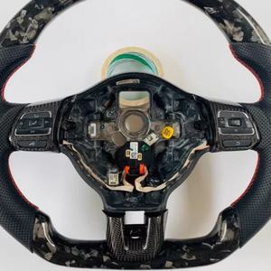 Volante Deportivo de Fibra de Carbono Forjado para Volkswagen Polo <span class=keywords><strong>Golf</strong></span> 6 <span class=keywords><strong>GTI</strong></span> R CC MK7 Mk6, Actualización para Modelos Antiguos - Product Image 3